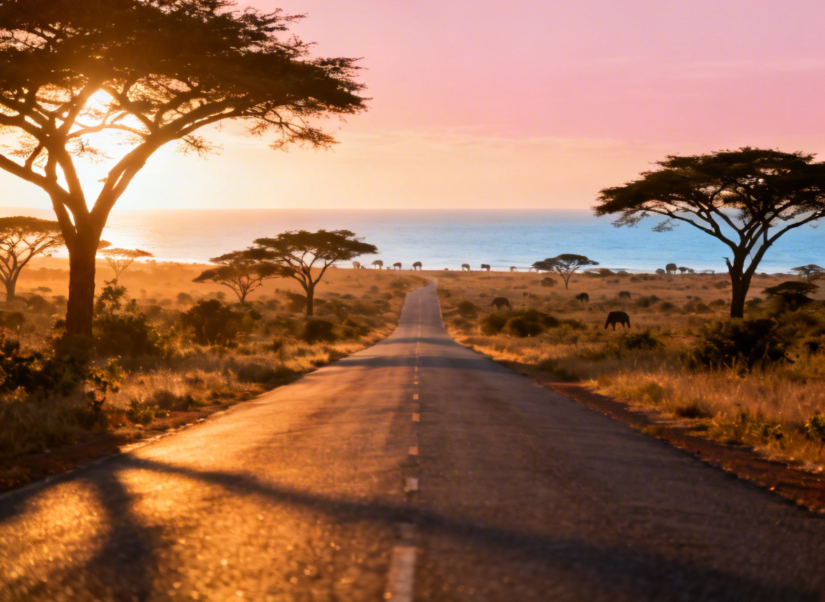 5-Day Safari from Diani Beach Covering Tsavo West, Amboseli, and Tsavo East