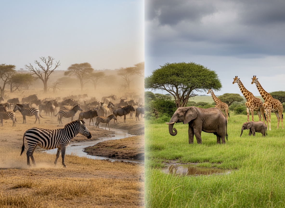 Dry Season vs Wet Season Wildlife Behaviour in the Masai Mara: A Safari Guide