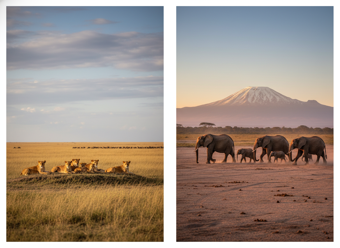 Masai Mara vs Amboseli: The Kenya Safari Comparison That Matters