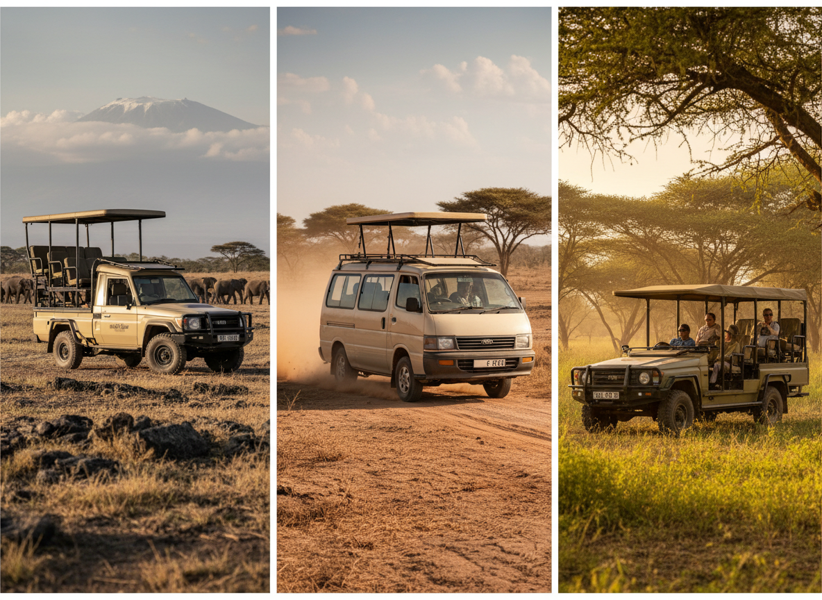 Amboseli Safari Vehicles: 4x4 vs Van vs Open-Sided Guide