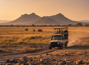 Leaving Diani Beach and entering Tsavo West