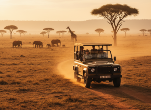 Leaving Diani and entering Tsavo East